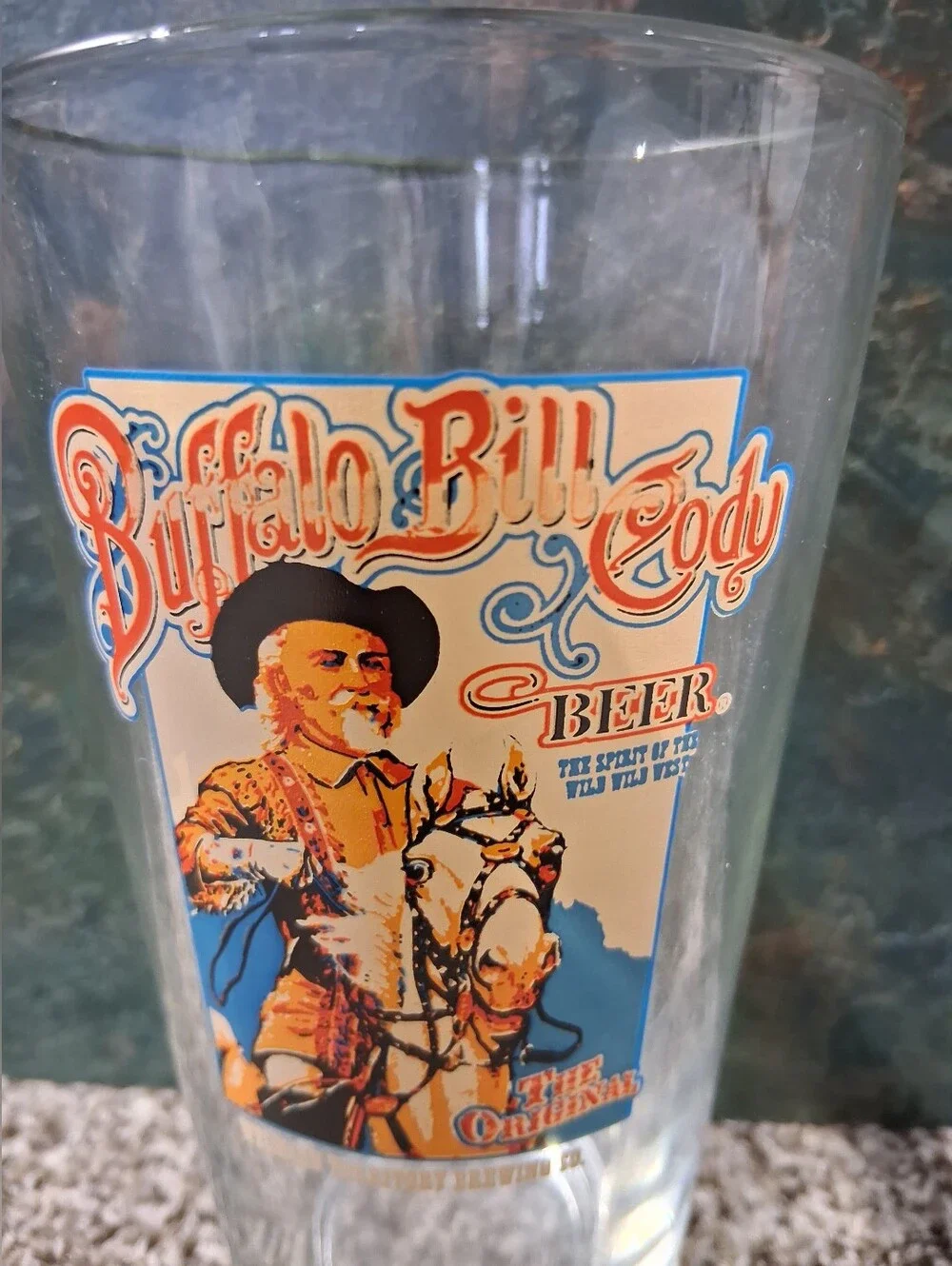 Buffalo Bill Cody Vintage Style Beer Glass